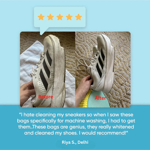 LazyWash™ - Shoe Cleaning Bag | At Home Deep Cleaning | Works with any Washing Machine