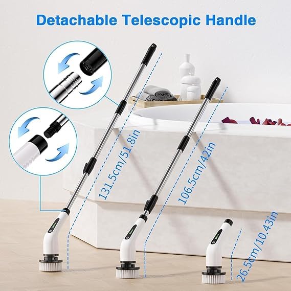 Cleanistic™ Electric Spin Scrubber (9-in-1)