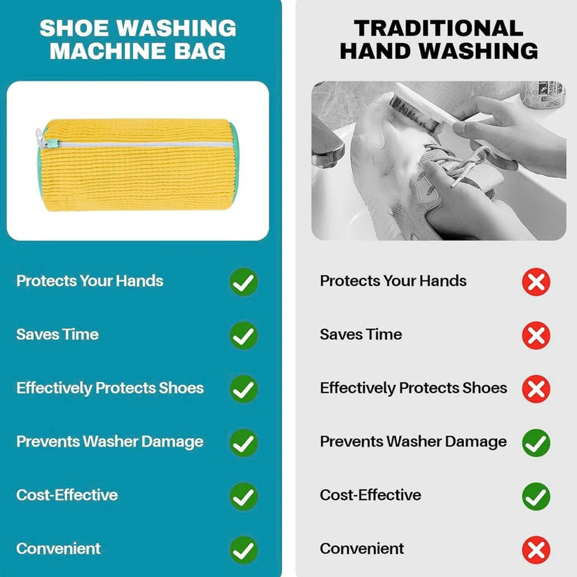 LazyWash™ - Shoe Cleaning Bag | At Home Deep Cleaning | Works with any Washing Machine